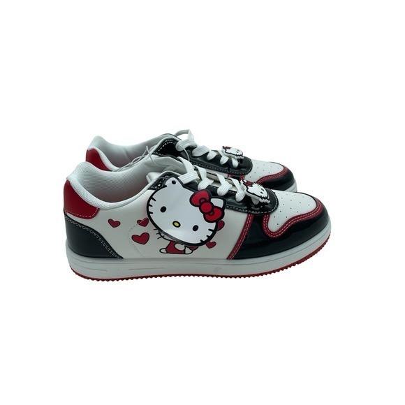 Hello Kitty Shoes - Hello Kitty Shoes Womens Size 8 Low Top Patent Lace Up Sanrio Cute Sneakers